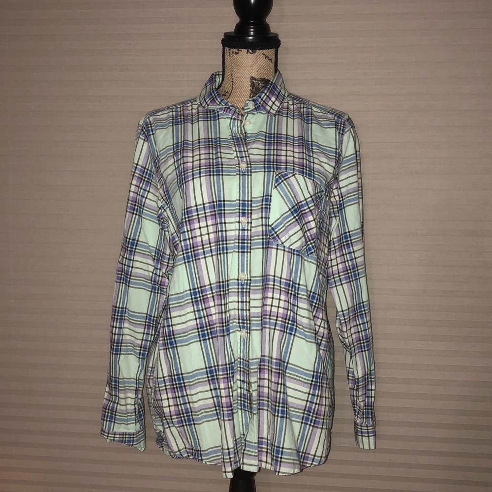 Pastel colored Boy Friend Flannel shirt